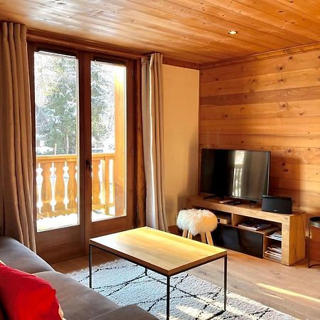 Chic And Cosy Apt With Balcony In Megève Exteriör bild