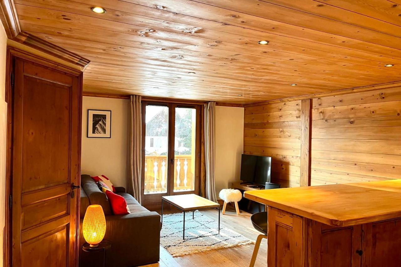 Chic And Cosy Apt With Balcony In Megève Exteriör bild