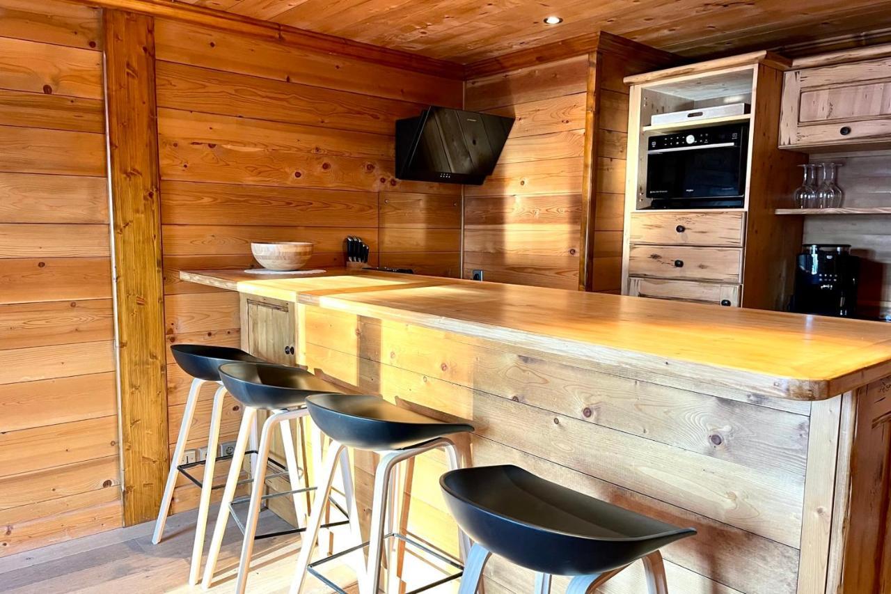 Chic And Cosy Apt With Balcony In Megève Exteriör bild